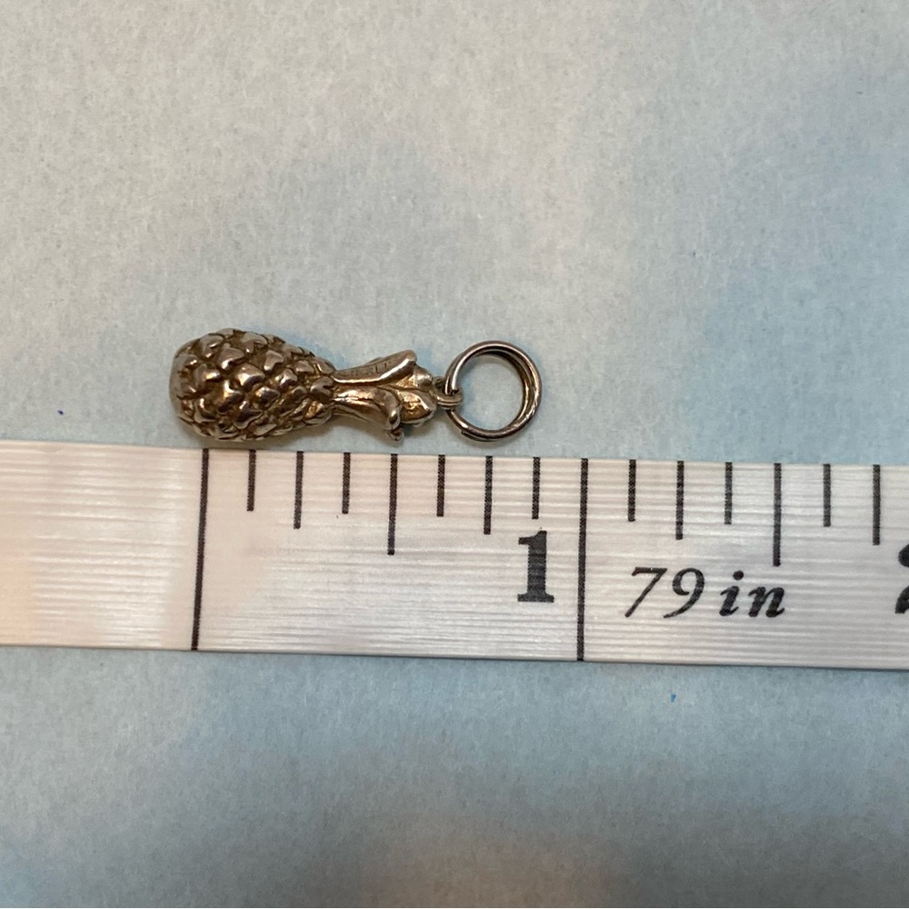 Colonial Williamsburg Silver Pineapple Charm - image 1